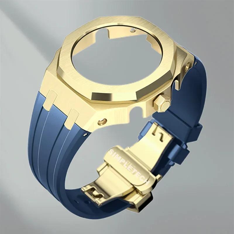 Mod Kit GEN5 GA2100 Metal Bezel for G shock Casioak Modification 4th Generation Rubber&Steel Watch Case Strap GA-B2100 2110