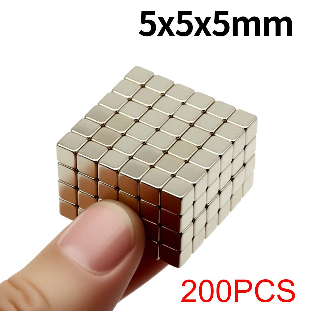 5x5x5mm Super Strong Neodymium Magnet N35 NdfeB Permanent Magnetic imanes Block Powerful Magnets Refrigerator Magnet