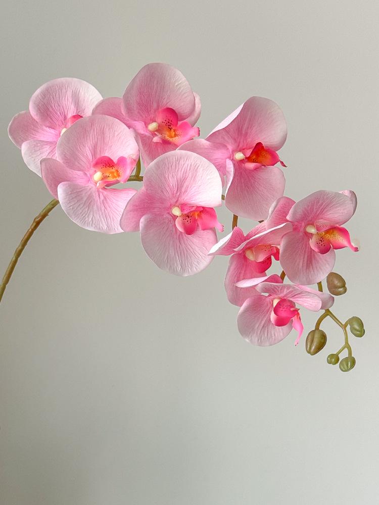 White Phalaenopsis Artificial Floral Arrangement - Realistic High-End Decorative Accent