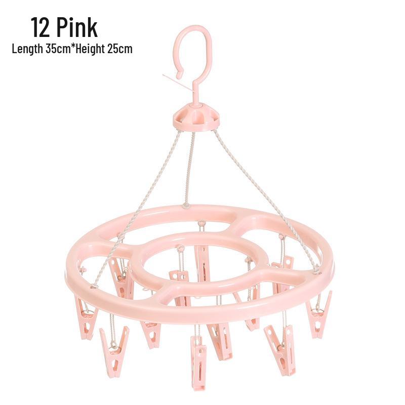 

Круглая пластиковая сушилка с 32 прищепками для детских носков и детской одежды