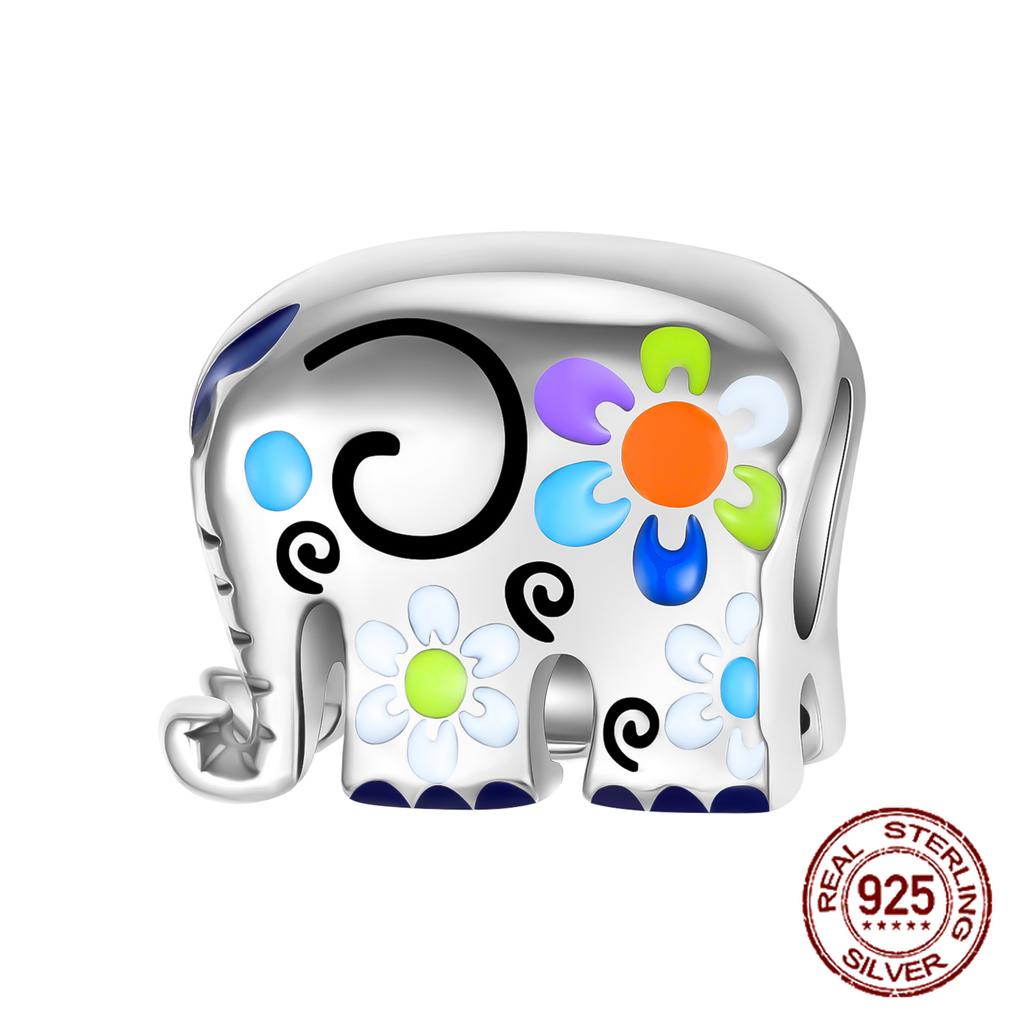 925 sterling copper boys and girls lovers pendant charms Fit 4MM hole diameter bracelet charm beads necklace Diy female Zircon