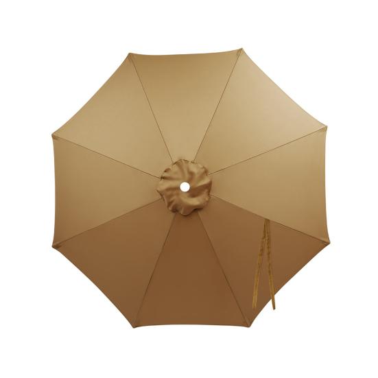 Umbrella Replacement Canopy UV Protection Outdoor Garden Patio Backyard Parasol Market Table Top Umbrella Replacement Fabric Cloth Cover S A хаки