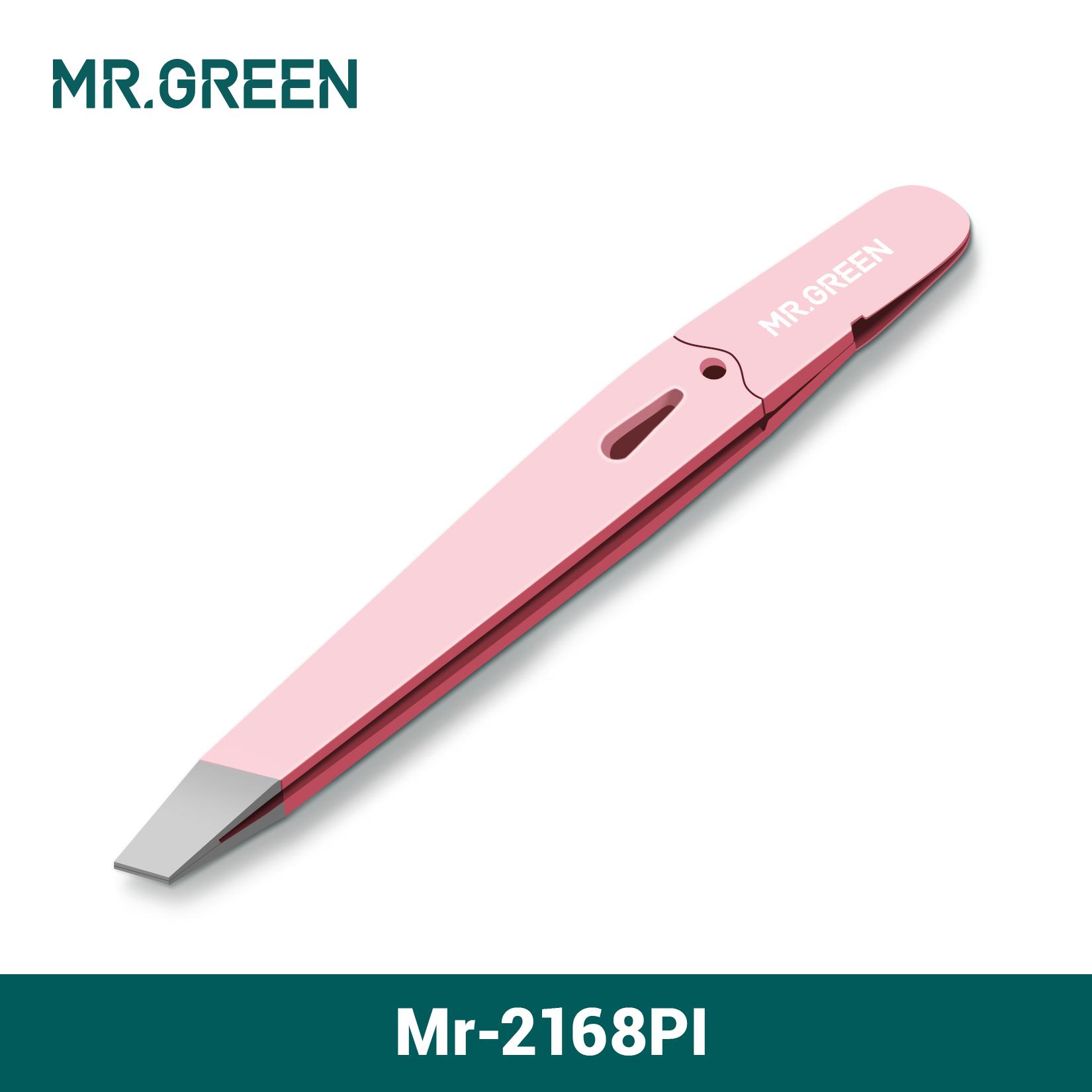

MR.GREEN Пинцет для бровей, красочный, красивый, съемник тонких волос, инструменты для макияжа, наклонные зажимы для бровей из нержавеющей стали, удаление розовый