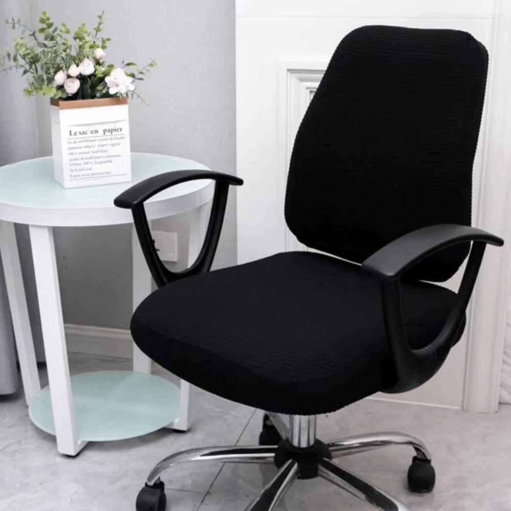 2Pcs/Set Breathable Office Chair Cover Soft Chair Seat Slipcovers Computer Chair Cover  Home Textile