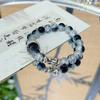 Chinese-Style Dragon Head Fortune-Attracting Design Starry Sky Bracelet Niche Versatile Complexion-Enhancing Glass Bracelet for Men and Women