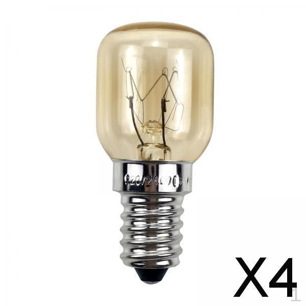 

2x2Pcs E14 Base Oven Light Bulb 300°C Heat Resistant Warm White for , 25 W, 4 Pcs