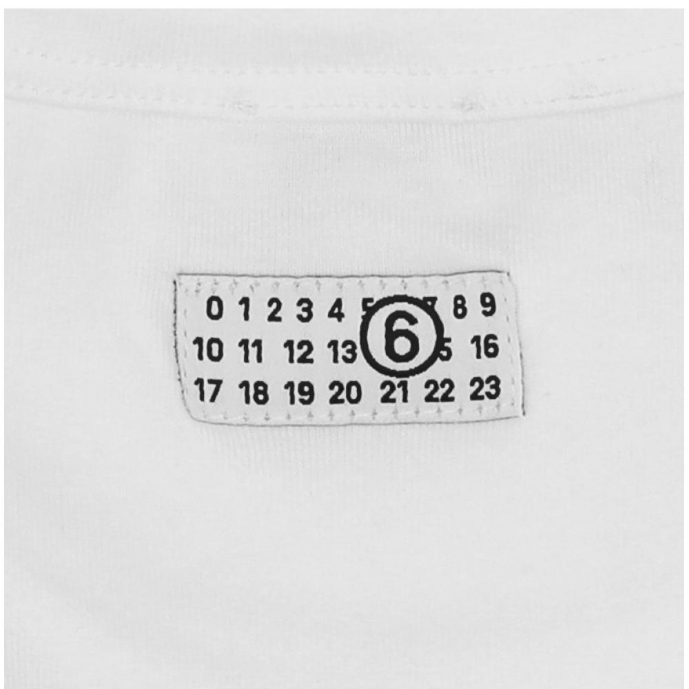 Maison Margiela Homme Mm6 Patch Logo Numérotation Sous-vêtement Manches Courtes