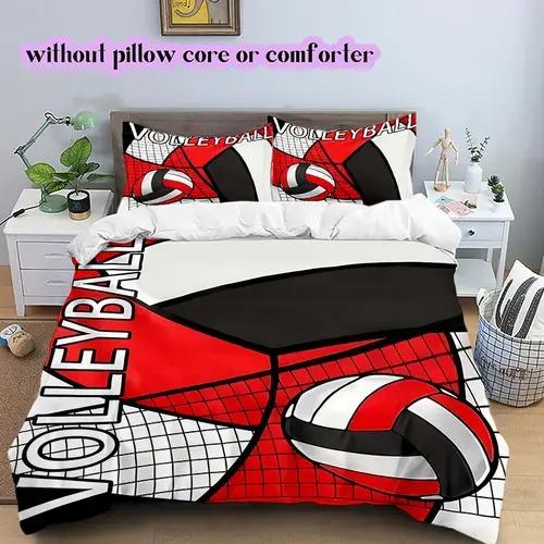 Comforter Volleyball Volleyball Background Theme Suitable For Children Kids And Adults Soft Warm And Breathable