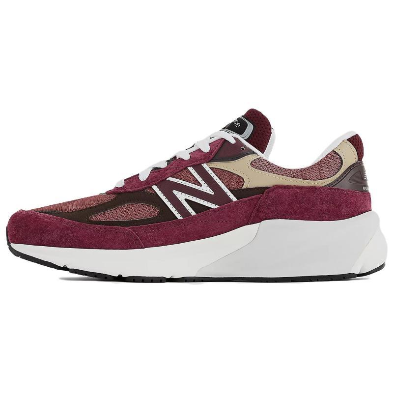 

New Balance 990v6 MiUSA Teddy Santis Burgundy Tan Sneakers U990BT6 37.5 бордовый