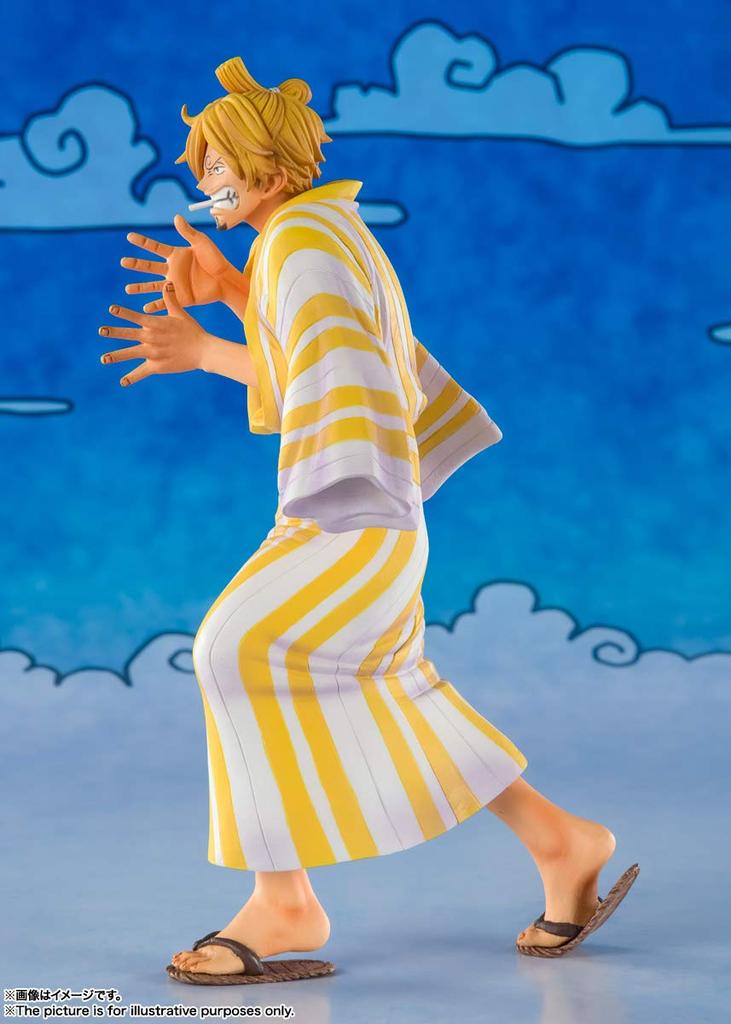 TAMASHII NATIONS Figuarts ZERO ONE PIECE Sanji, figurină vopsită și finisată, aproximativ 140 mm (Sangoro) PVC&ABS