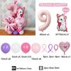 44pcs Marie Cat Balloons Baby Pink Girl Birthday Party Balloons Decoration Cartoon Marie Cat Animal Pet Baloon Baby Shower Decor