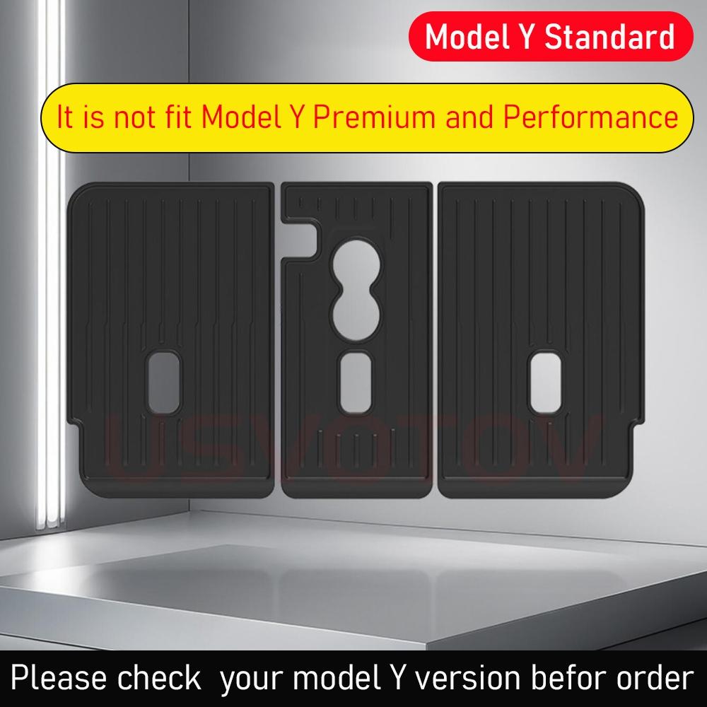 Floor Mat For 2026 2026 Tesla Model Y Standard Trunk Mats Cargo Liners Backrest Pads (Not fit Model Y Premium and Performance)