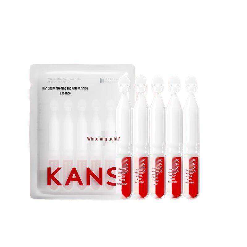 Han Shu Whitening & Moisturizing Skincare Set: Single or Five-Piece Facial Gift Box for Spot Fading and Nourishing.