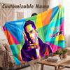 Custom Name Flannel Blanket,Eminem Lightweight Warm Bed Blanket For Couch & Holiday Gift