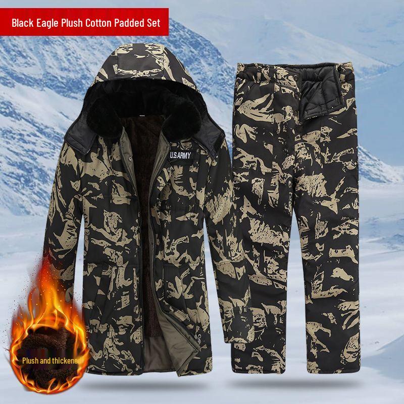 Men s Winter Camouflage Cotton Suit One Size
