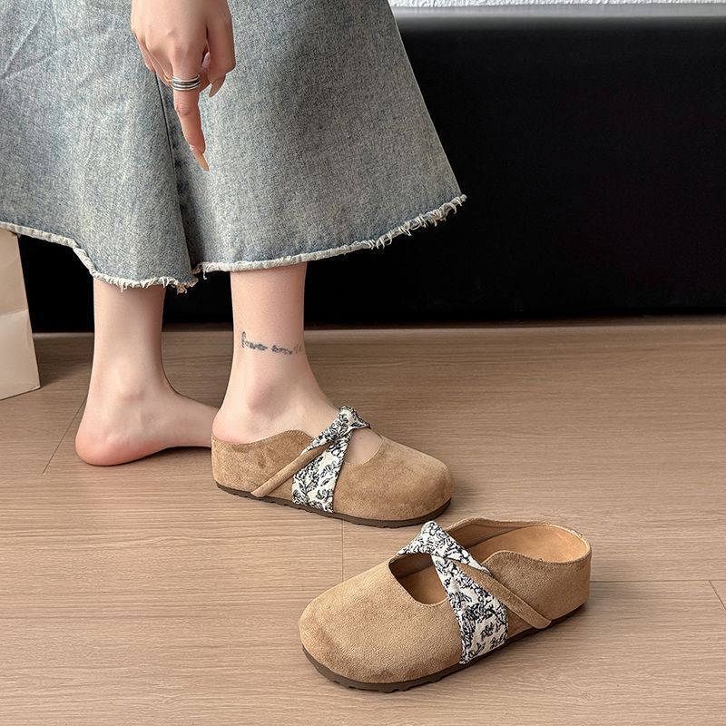 Gentle fairy ballet slippers 2025 new French retro temperament shallow mouth Mary Jane shoes slippers female