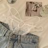 Transparent French Style Briefs Low Waist Lace Mesh Briefs Patchwork Lace Flower Panties  Gifts