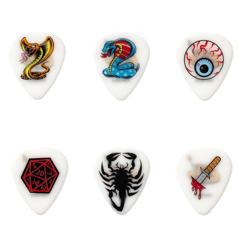 Dunlop BL116T73 Художественная коллаборация Противоскользящая гитарная медиатор с оригинальной железной коробкой No Specification