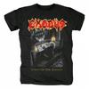 Official Exodus Band TShirt Tempo of The Damned Album Print Crew Neck for Unisex and Unisex Black with Orange Flames