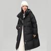 Fengmao Women's Korean Style Detachable Hood Mid-Length Thick Down Jacket FMYL6887