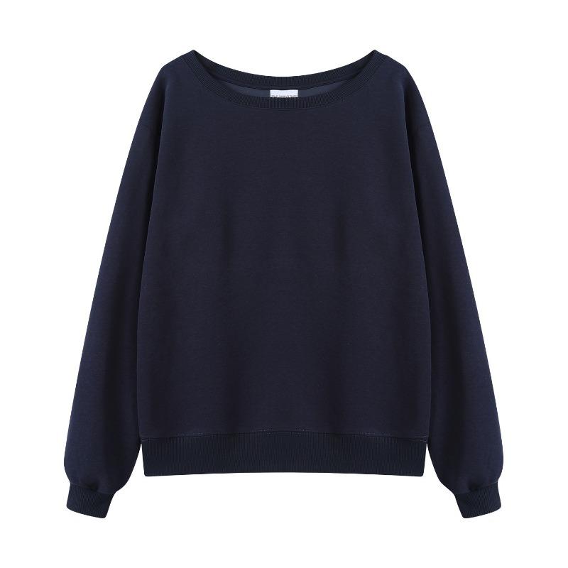 Estilo Casual de Primavera y Otoño Ropa de Mujer de un Hombro Pulóver Coreano y Japonés para Mujer Sudadera de Hombros Descubiertos
