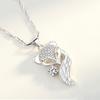 Fox pendant S925Silver pendant for women, pure silver single pendant necklace, clavicle chain with single pendant
