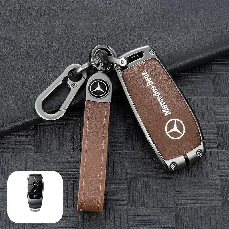 ESU5 Car Key Case Cover For Mercedes Benz A C E S G Class GLC CLE CLA GLB GLS GLK W177 W204 W205W212 W213 W463 W176 W222 X167 AMG