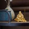 Viel Glück Sieben Glücksgötter Jurojin Buddhist Hideun Makita Statue Ornament Takaoka Kupferware (Vergoldet/24K) Bildhauer Prototype_Buddha (Jurojin
