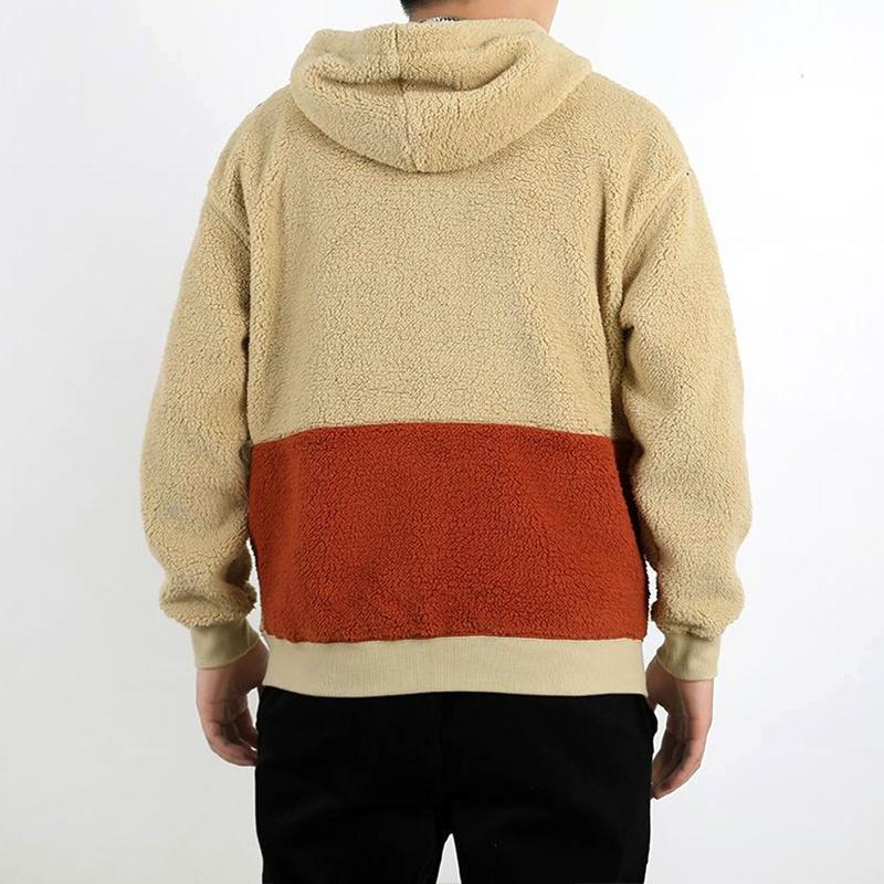 Puma Retro Block Sherpa Full-Zip Hoodie 'Beige Red Green' Men's 530711-12