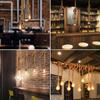 Vintage Hemp Rope American Style Pendant Lights Hand Knitted Reminiscence Bar Pub Industrial Lighting Indoor Ceiling Lamp E27