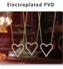 Qiong Yao Heart Zircon Clavicle Chain Bracelet - Light Luxury, Simple Women's Set