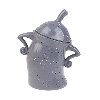 Pojemnik z nastawieniem, uroczy pojemnik do przechowywania Sassy, ​​zabawne ceramiczne ozdoby na biurko, słoik do przechowywania żywności z hermetyczną pokrywką