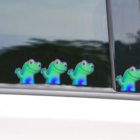 1/2/3/4/5/6/9/10/15Pcs Car Stickers Waterproof UV Resistant Strong Stickiness Self Adhesive Colorful Lizard Stickers Funny Decals