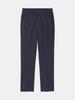 IKALOOK Office Pattern Slacks Elastic Waist Spandex Pants Cpt130