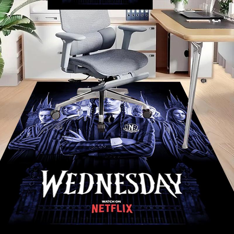 Wednesday Addams Returns Carpet For Playroom Bedroom Living Room Sofa Home Decorkids Game Area Rug Nonslip Floor Mat