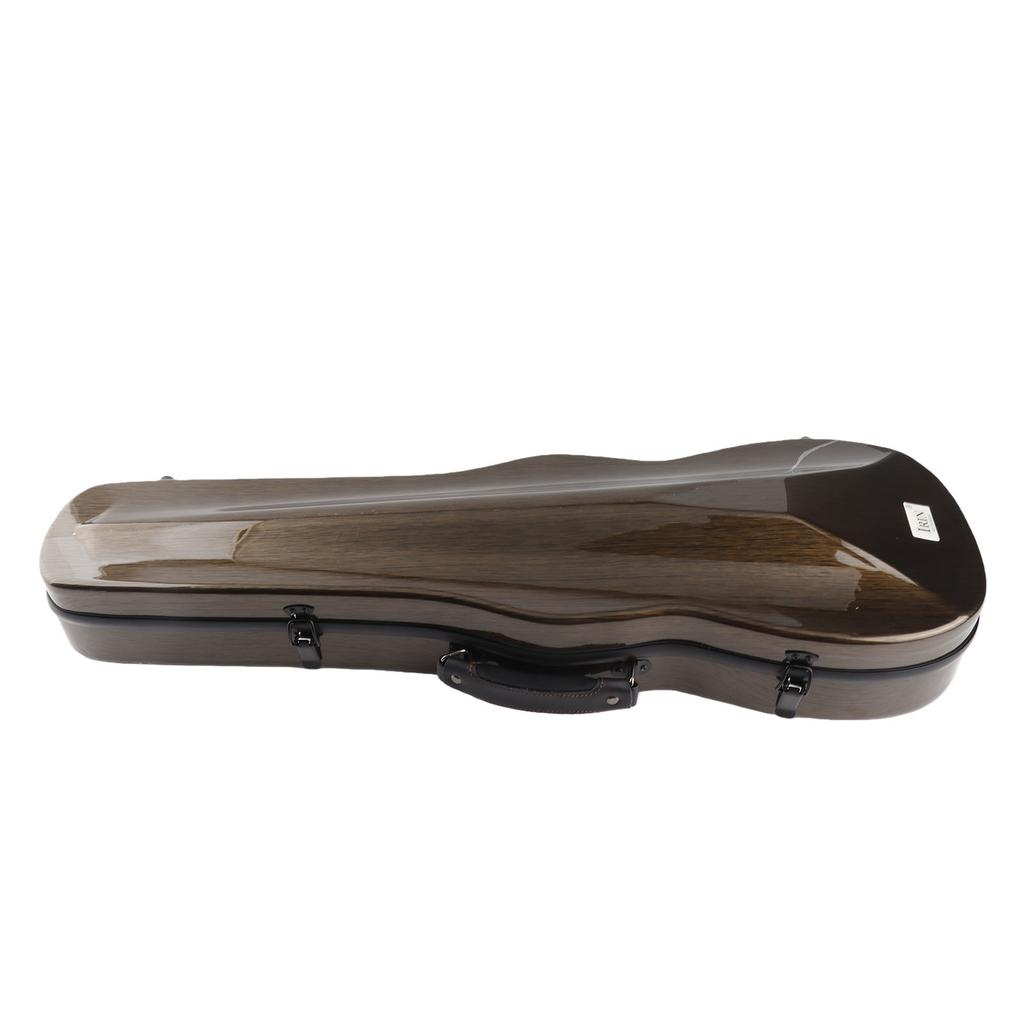 Violin Box Carbon Fiber Lightweight Portable Hard Violin Case Replacement with Hygrometer Straps