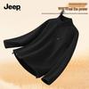 JEEP Men's Fleece Lined Half-Zip Stand Collar Sweatshirt