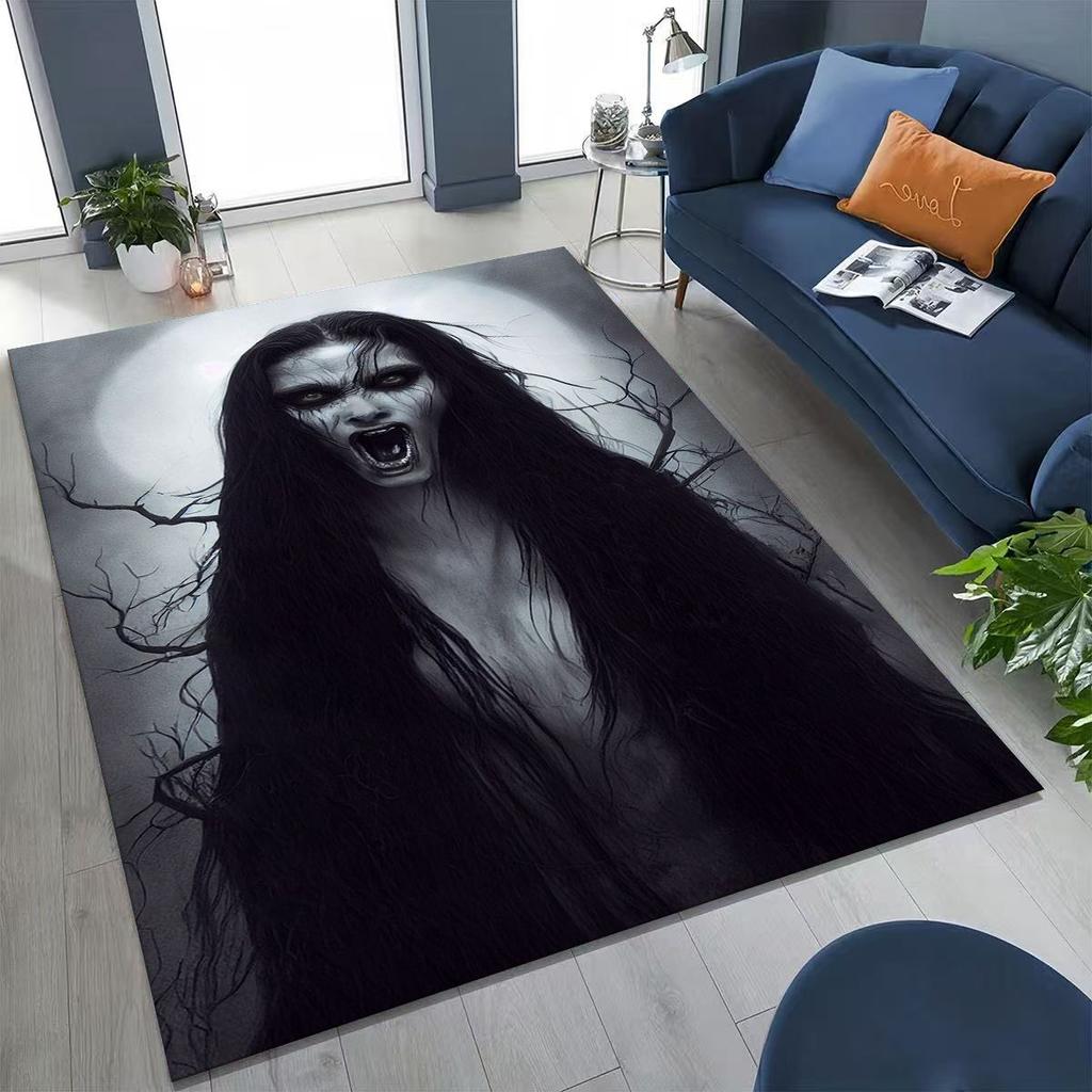 27 Style Terrifying Ghost Spirit Apparition Specter Gothic Rug for Bedroom Living Room Sofa Home Doormat Decor,Non-slip FloorMat