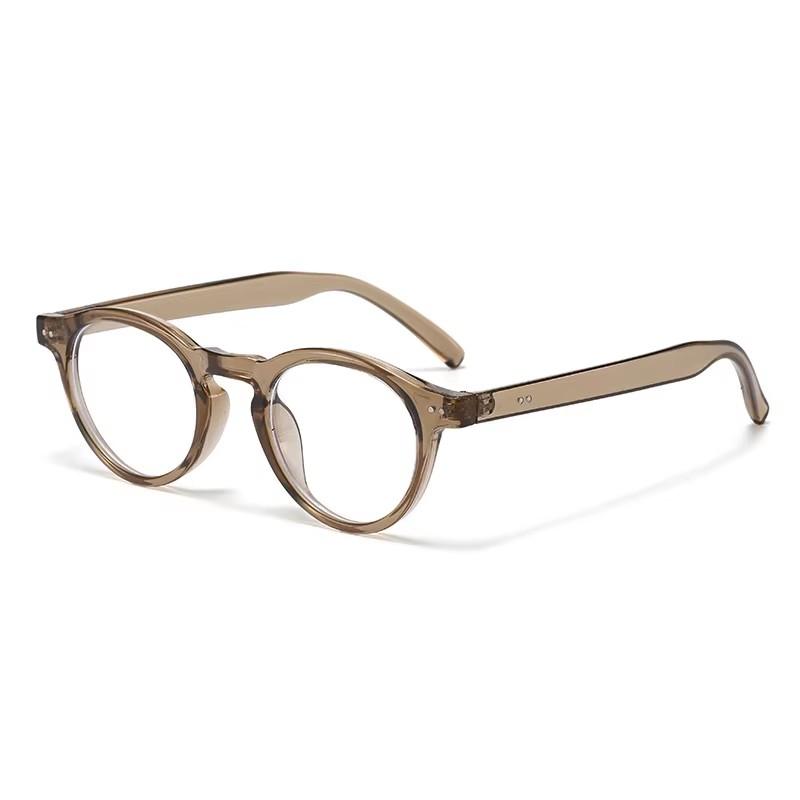 

Simple And Fashionable, Versatile. Round-shaped Eyeglass Frames. Anti-blue Light Glasses.9002 коричневый
