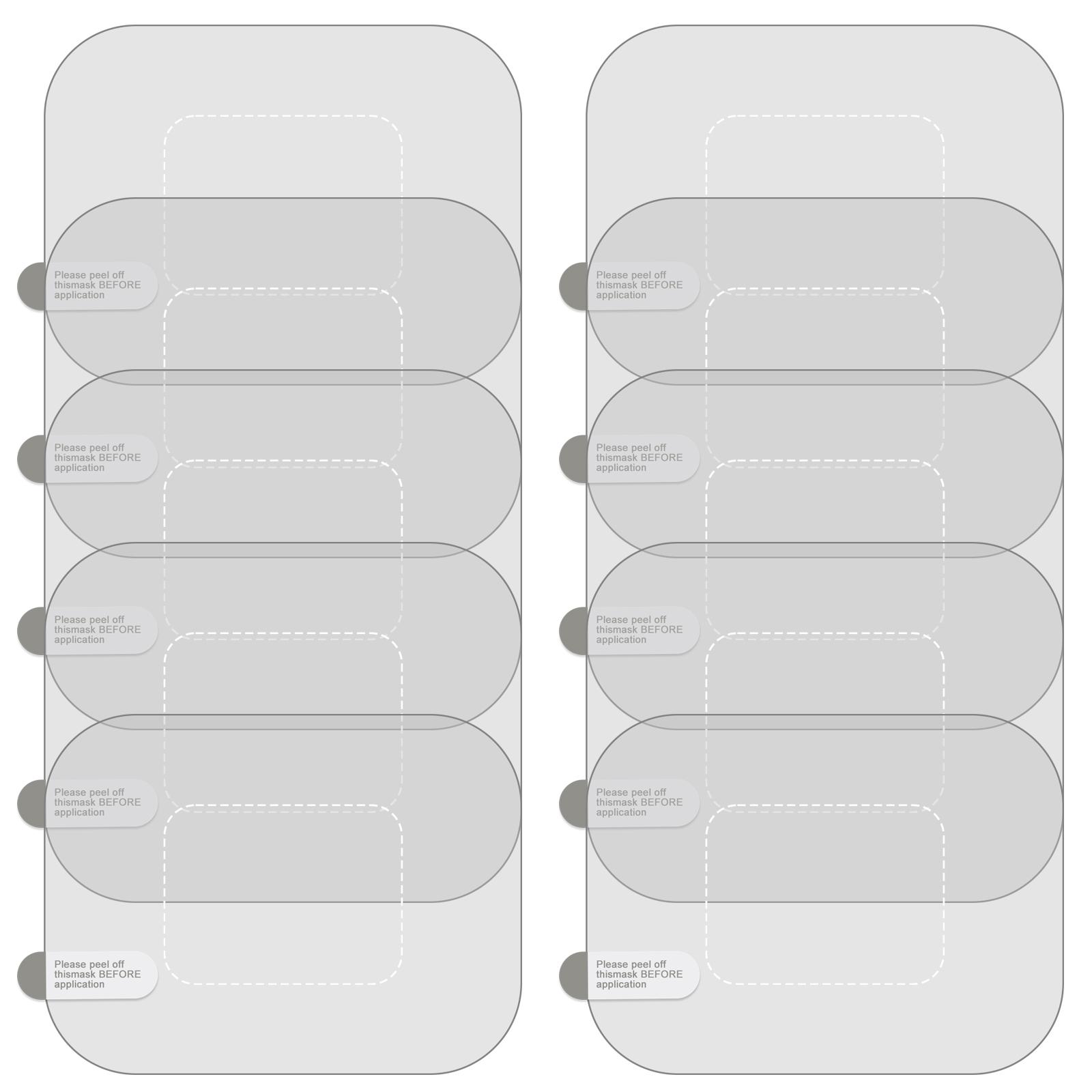 

Электростатическая пленка для лобового стекла для видеорегистратора, устойчивая к царапинам, прозрачные наклейки для крепления, простая установка, 10 шт. A