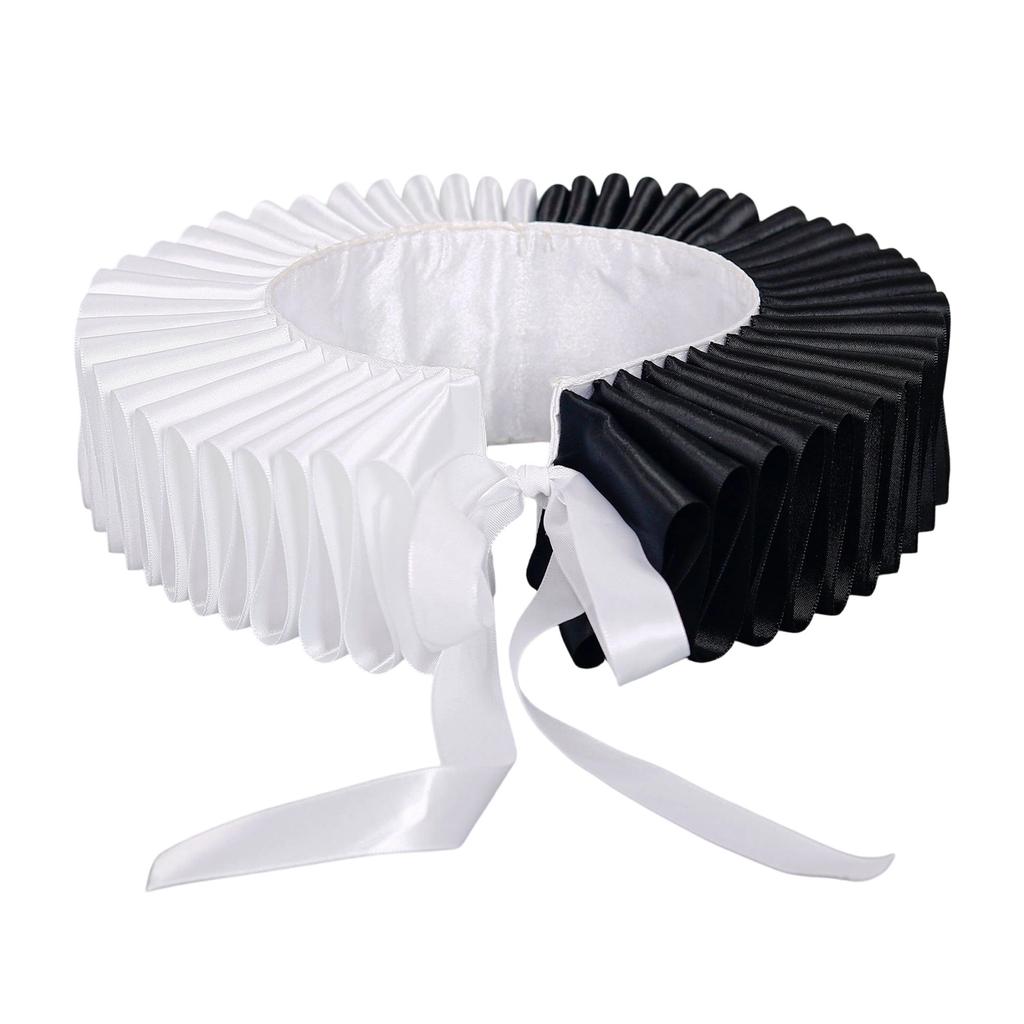 Decorative Ruff Collar Faux Collar Clown Costume Accessory For Women Theme Event and Halloween Cosplay Dressingup Props