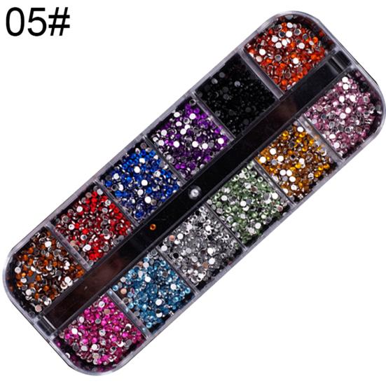 Strasuri multicolore Faux Pearl Glitter Nail Art Paiete Fulgi Decor manichiura