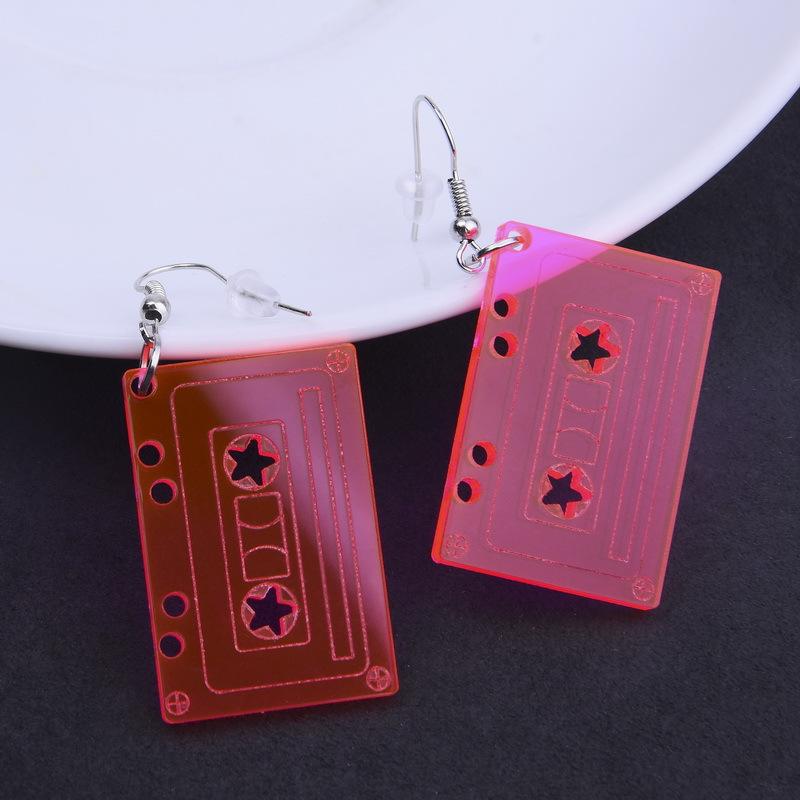 New Fashion Transparent Tape Drop Earrings For Women Girls Acrylic Hip Hop Long Big Dangle Earrings Pendientes Party Jewery Gift