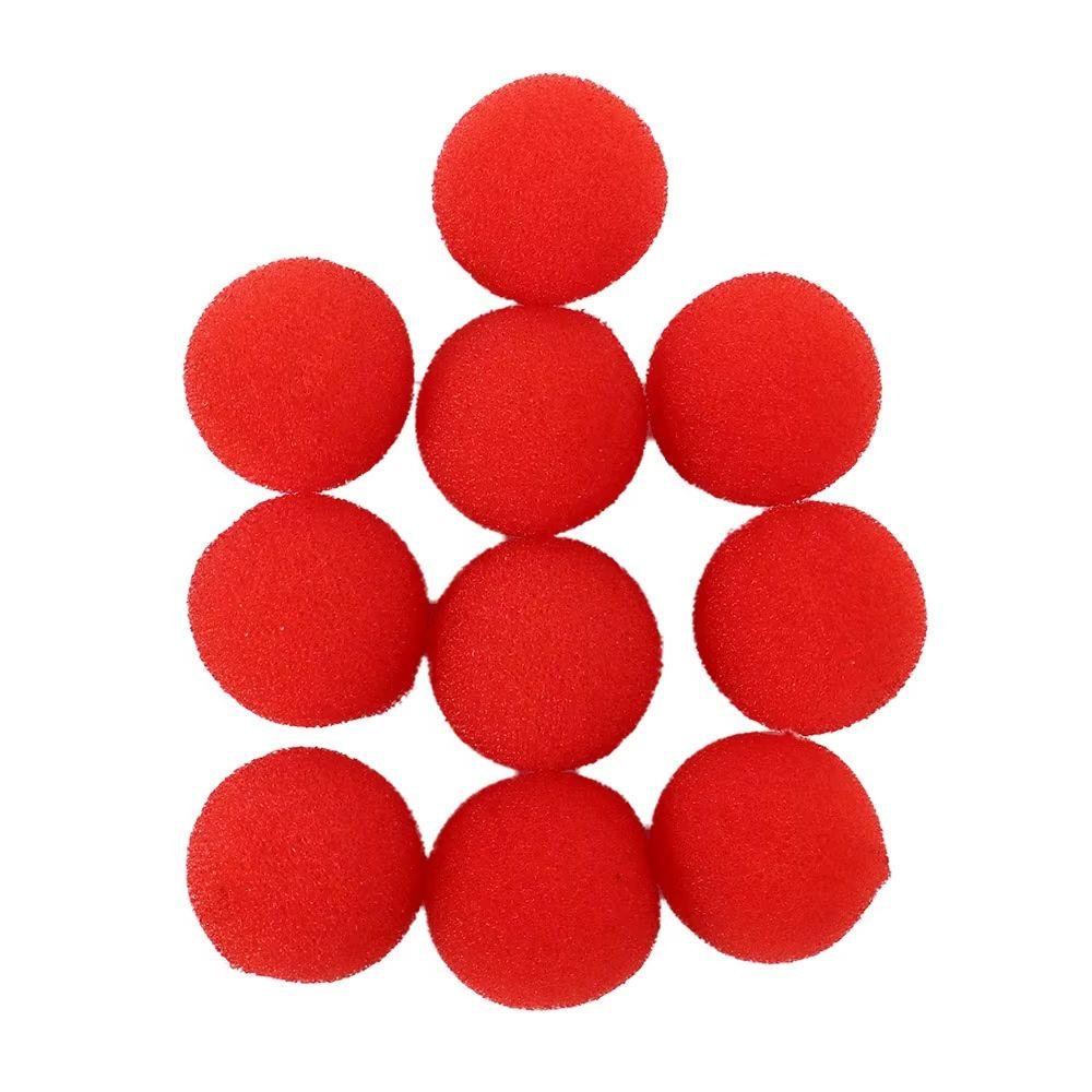 4.5Cm Soft Red Circular Magic Sponge Balls Finger Close-Up Magic Trick Props Party Favors Fun Toy For Kids Adults Magic Show