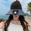 Summer Outdoor Sun Hat for Women with Large Brim with Fan Rechargeable Empty Top Hat Versatile Sun Hat Sun Hat