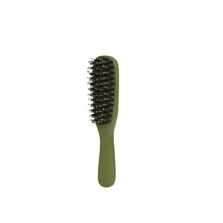 Modern Green Hairbrush Ergonomic ABS Handle Static Reduction Hair Comb Quick Cleaning Structure Daily Maintenance