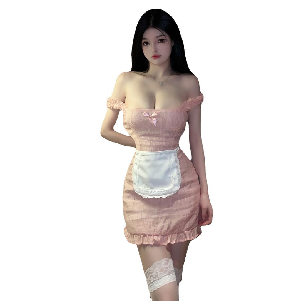 Sexy Lingerie Japanese Pure Little Maid Can Role-play Sexy Perspective Girl Suspender Dress