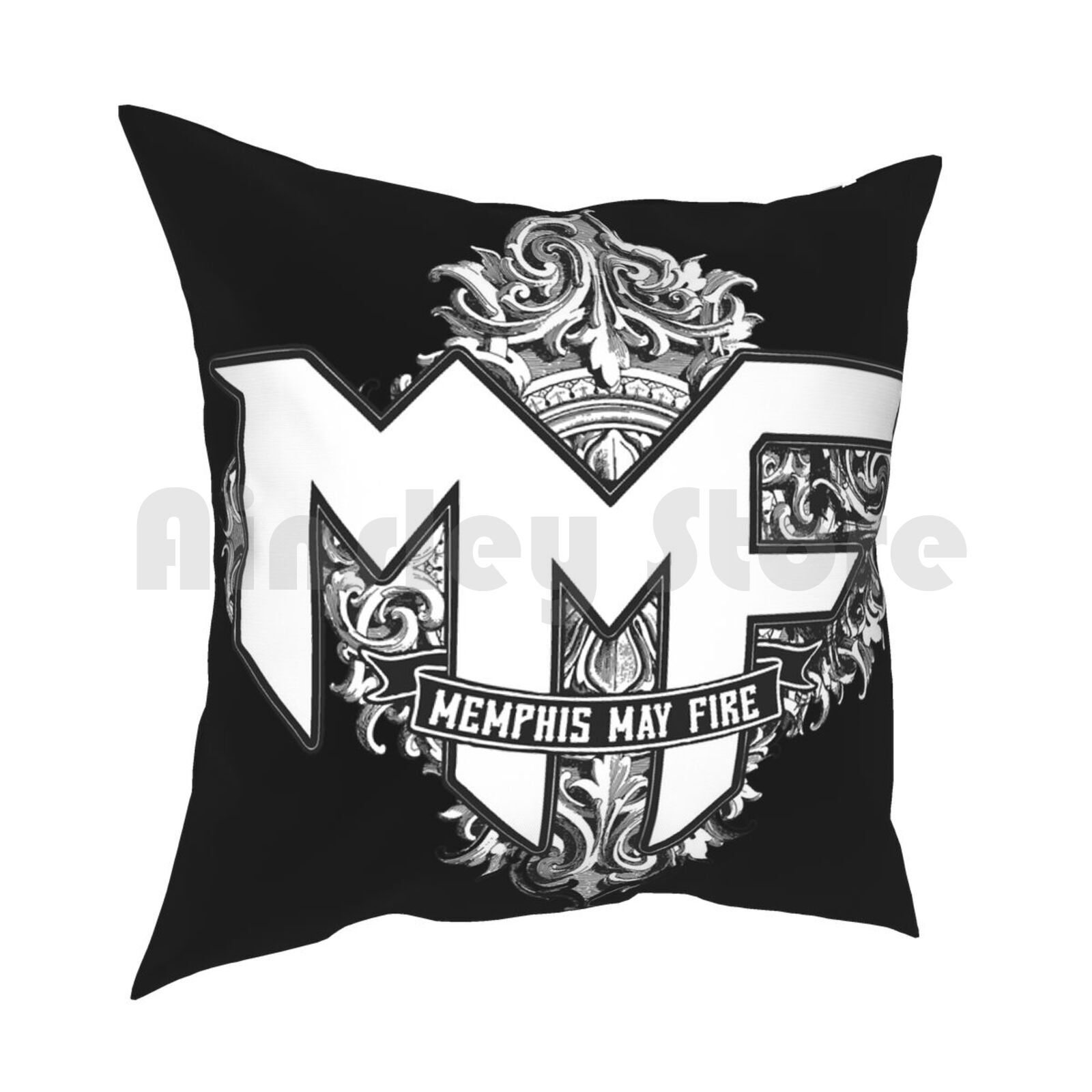 Memphis May Fire Pillow Case Printed Home Soft Throw Pillow Memphis May Fire Music Hard Metal Hardcore Metalcore Post 30x30cm 12x12in