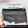 Yiershuang Men's Cotton Boxer Briefs 4-Pack