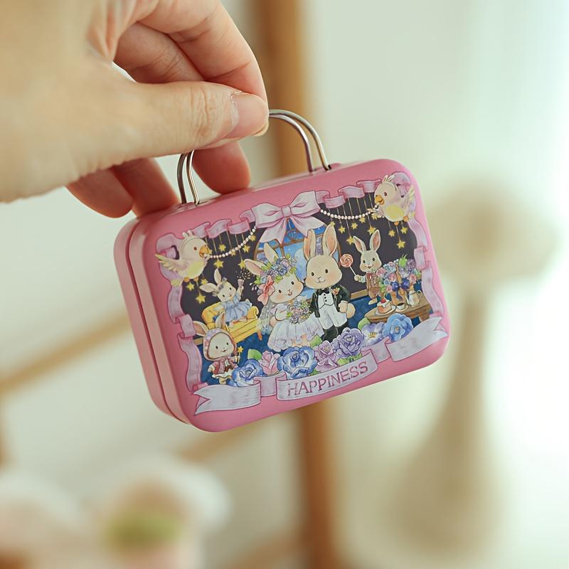 1Pc Mini Handbag, Suitcase, Decorative Box, Multi-functional Metal Gift Box, Jewelry Storage Box.